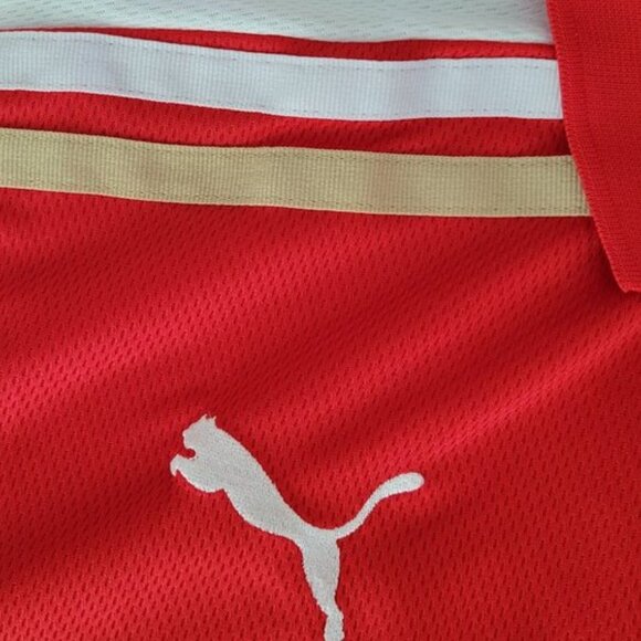 PUMA Sport Lifestyle Men's Red Golf Polo Size L - Picture 5 of 8